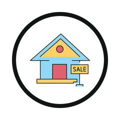 house, home, sale, sale ads, home sale ads icon