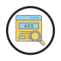 website, ads, web, digital media ads icon