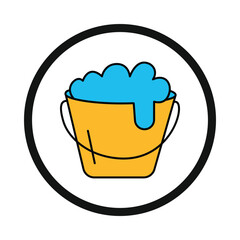 cleaning, house cleaning, bucket, water, house cleaning icon