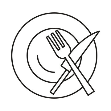 plate, spoon, restaurant, plate and spoon icon