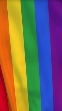 LGBT gay lesbian pride flag infinite loop 4K resolution