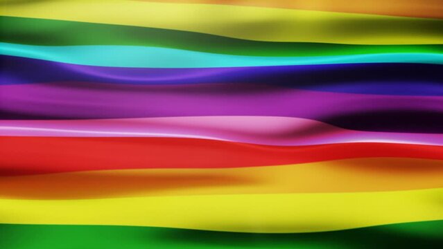 LGBT gay lesbian pride flag infinite loop 4K resolution