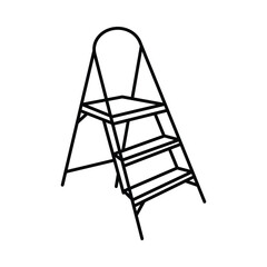step, stairs, ladder, folding ladder, stepladder icon