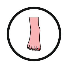 leg, human body parts, human leg icon