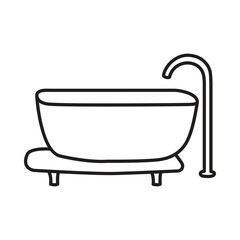 Bathtub, hot tub, personal care, Bath tub icon