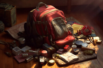 Fototapeta premium Travel Escapades Sun Beaches Exotic Landscapes and Unforgettable Vacation Adventures in Tropical Paradise with Vibrant Culture, Adventurous Water Sports Relaxing Spa Retreats Rainforests Generative AI