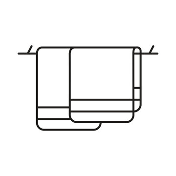 towel, bath towel, bathroom towel icon