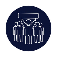 man, politician, vote, poster, politician icon