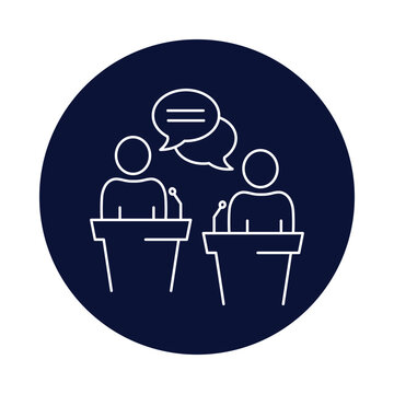 man, speaker, speech, debate, debating icon