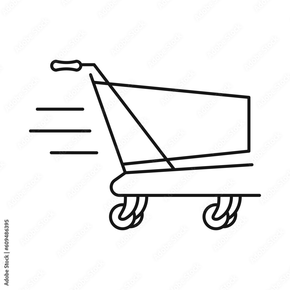 Canvas Prints cart, supermarket, online cart, shopping cart icon