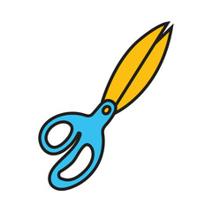 scissors, draw Scissors, kitchen shears, tailor school equipment, scissors icon