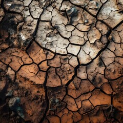 dry crumbling wood / earth