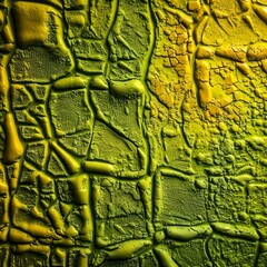 green 3D wall texture