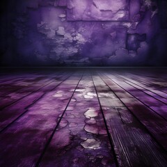 purple wall and purple floor