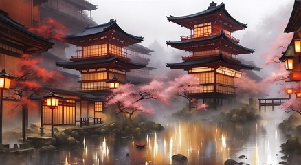 A beautiful view of Kyoto