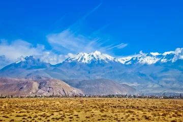 Foto auf Acrylglas Alpamayo Chachani volcano in Arequipa Peru