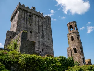 Fototapete Altes Gebäude Old celtic castle tower, Blarney castle in Ireland, old ancient celtic fortress