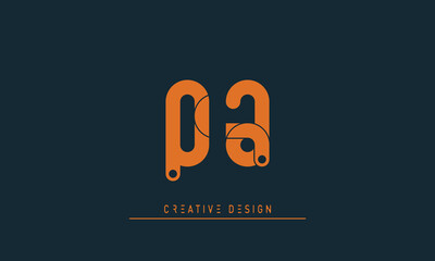 Alphabet letters Modern Creative logo QJ , JQ