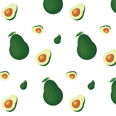 Fototapeta na wymiar seamless background with avocado