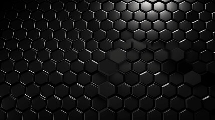 abstract black background with hexagonal background