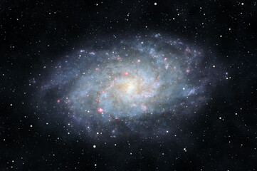 Spiral galaxy in Triangulum constellation