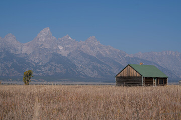 grand teton national park and old house