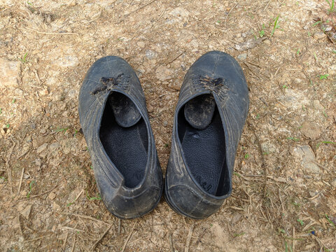 farmer's rubber boots photo