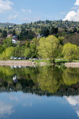 Spring Landscape of Pancharevo lake, Bulgaria