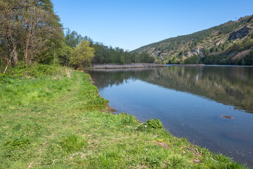 Spring Landscape of Pancharevo lake, Bulgaria