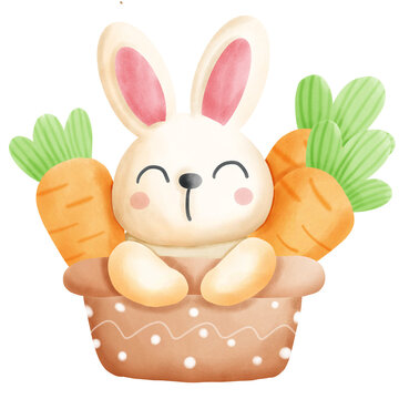 rabbit with carrots