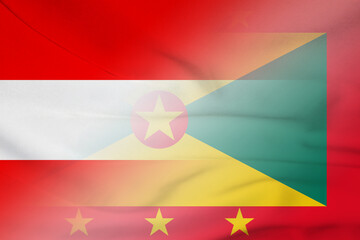 Austria and Grenada official flag transborder contract GRD AUT