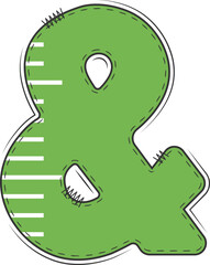 Back to school Doodle alphabet Set