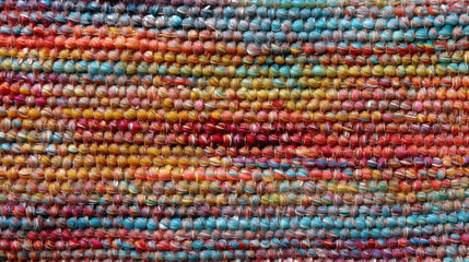 Fototapeta premium Multicolor tweed fabric. Highly defined tweed texture. AI generated image.