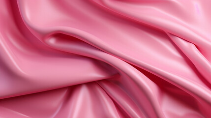 Obraz premium Pink latex fabric. Highly defined latex texture. AI generated imagen. 
