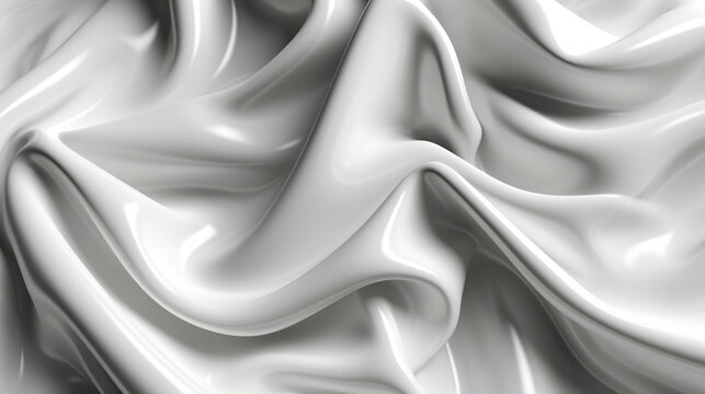 White latex fabric. Highly defined latex texture. AI generated imagen.
