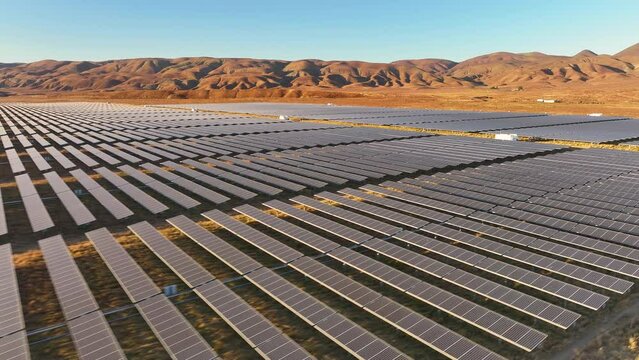 Solar Panels California Aerial Drone San Luis Obispo