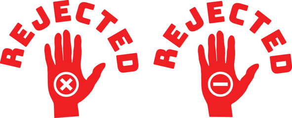 Rejected vector Stamp. Rejected Rubber Grunge Stamp Seal Vector Illustration 