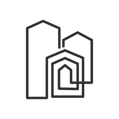 house logo template. Icon Illustration Brand Identity. Isolated and flat illustration. Vector graphic