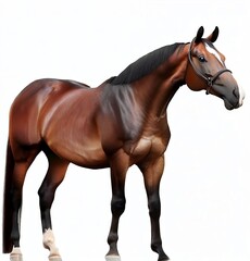 Obraz premium Horse White Backgrounds