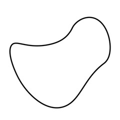 Obraz premium Abstract Shape Outline