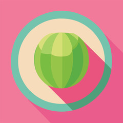 Vector illustration of fresh and juicy watermelon