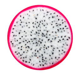 slice of Ripe Dragon fruit transparent png.