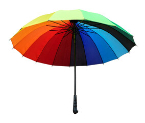Rainbow umbrella transparent png