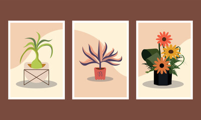 Flat Design Boho Wall Art