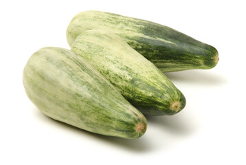 Muskmelon (yangjiaomitianguo) on white background
