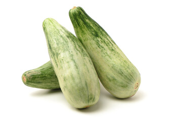 Muskmelon (yangjiaomitianguo) on white background
