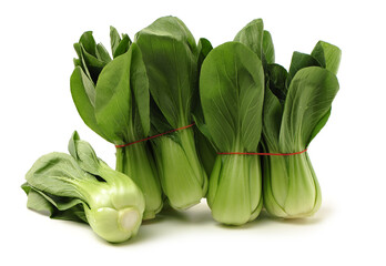 Pok Choi on white background
