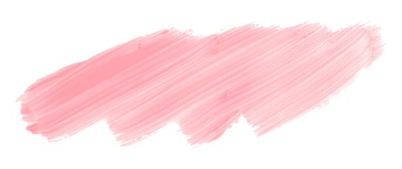 Shiny pink brush watercolor painting isolated on transparent background. watercolor png