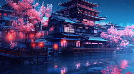 Fototapeta na wymiar China City of Eternal Night