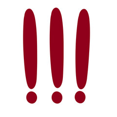 red exclamation mark